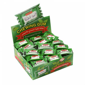Chewing-gum aromatisé à la cannelle.